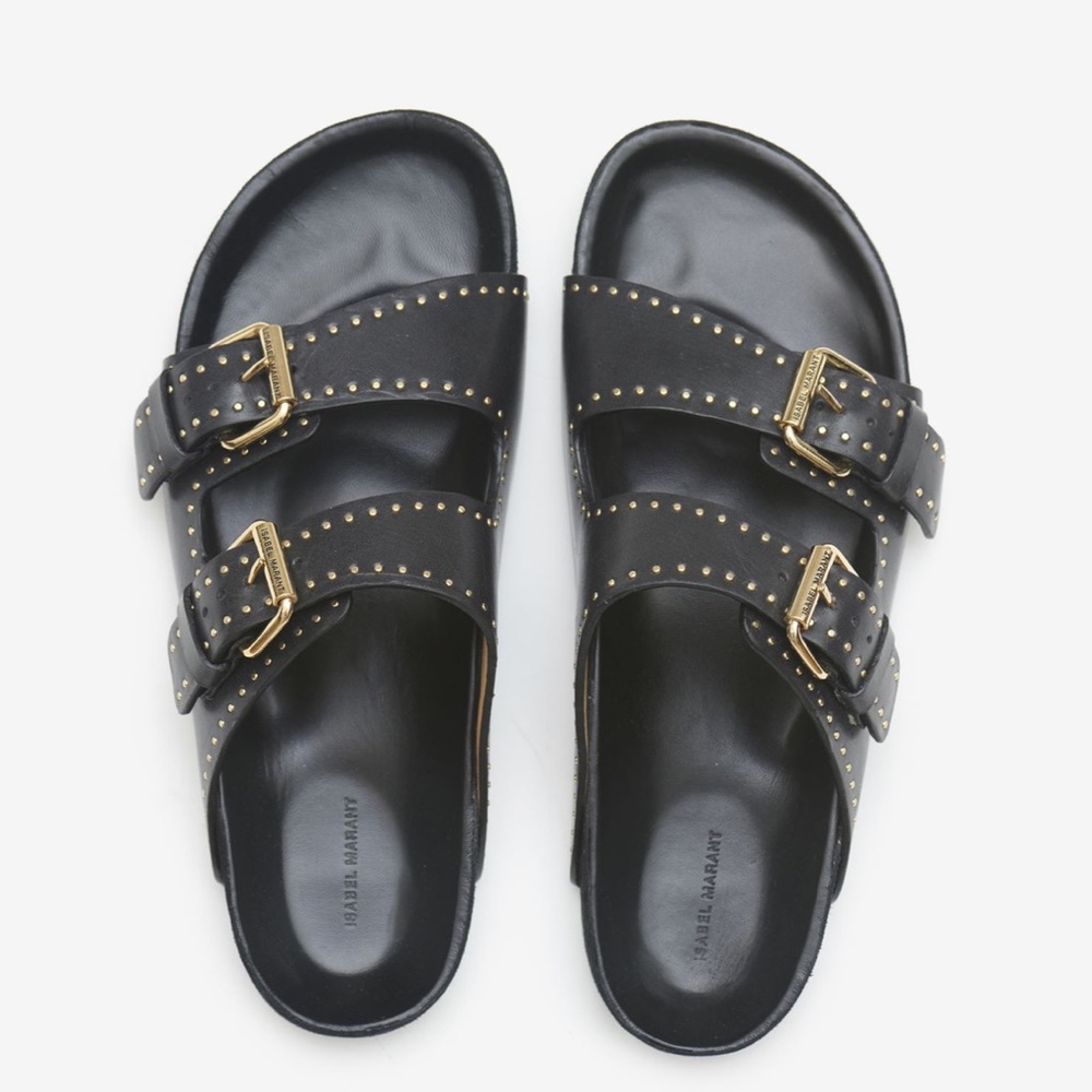 Isabel Marant Lennyo Studded Buckle Sandals